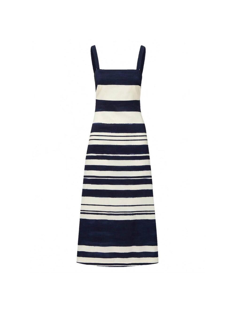 Veronica Beard Navy & White Striped Midi Maxi Dress - Picture 4 of 5